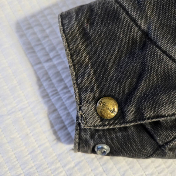 Kids Vintage Carhartt J97 Detroit Faded Black Blanket Lined Jacket Size XL - Picture 5 of 15